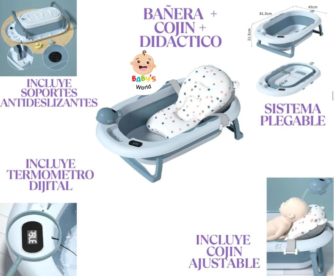BAÑERA PLEGABLE BALLENA