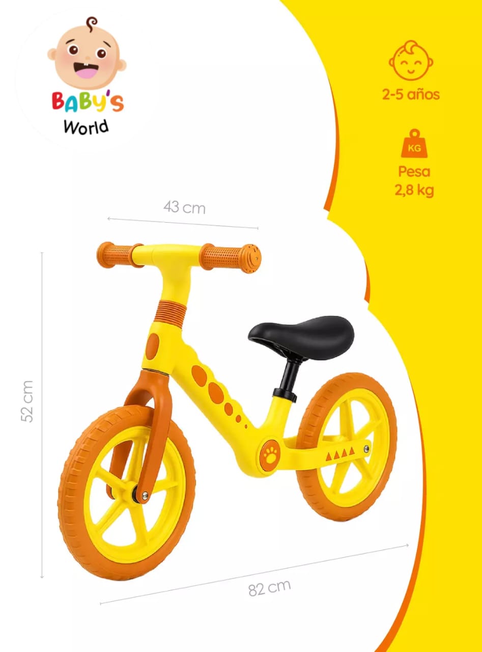 BICICLETA EQUILIBRIO DINO
