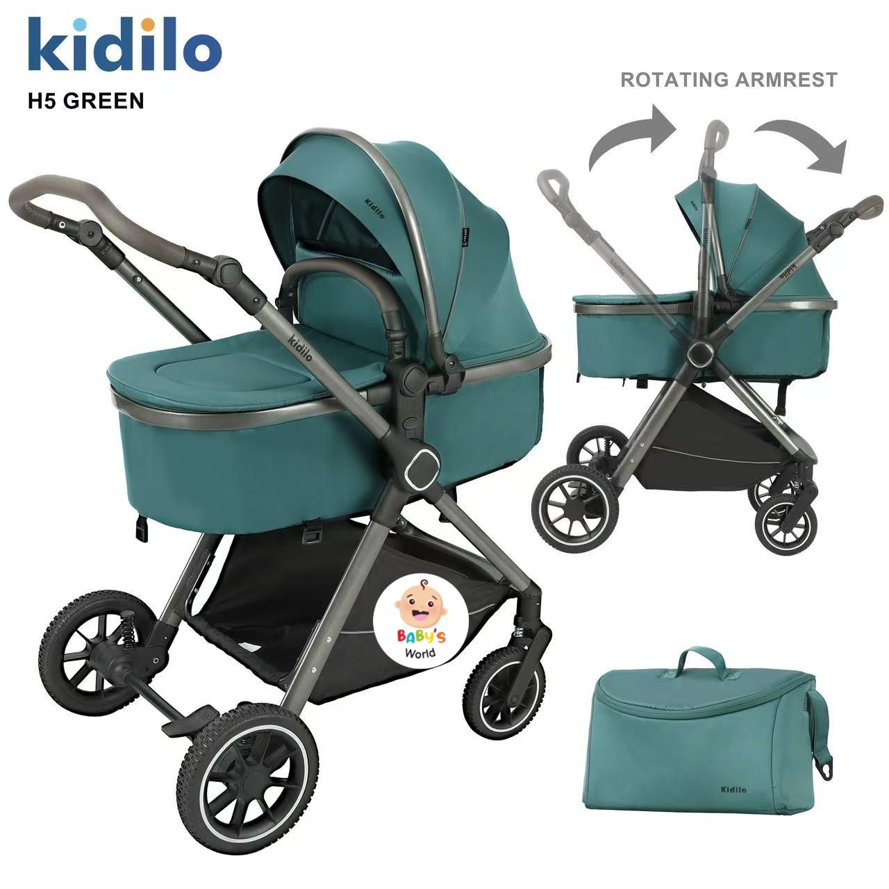COCHE MOISES KIDILO REVERSIBLE
