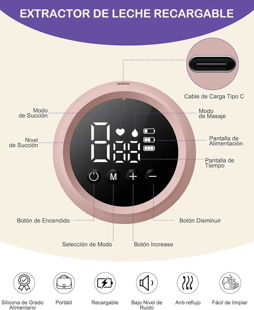 ESTRACTRO RECARGABLE DOBLE