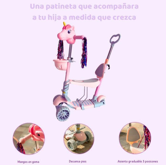PATINETA 5 EN 1 UNICORNIO
