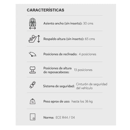SILLA PARA CARRO ZEN