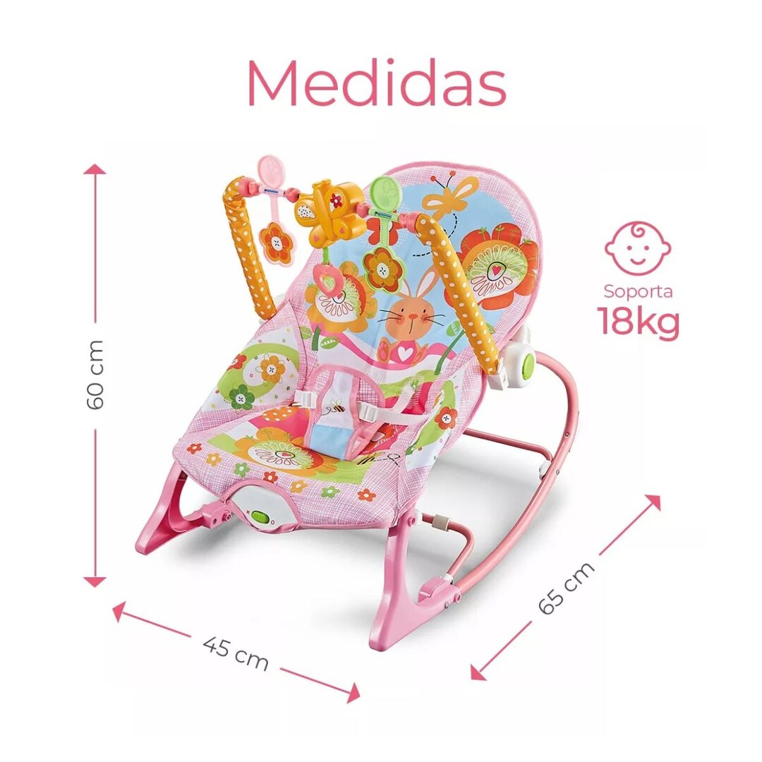 SILLA ROCKER RABBIT ROSE