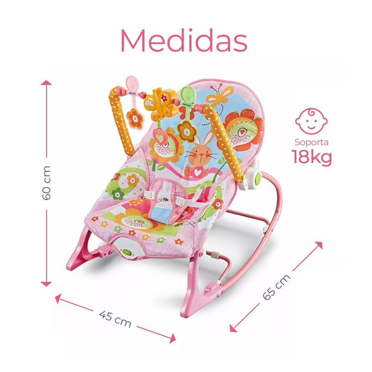 SILLA ROCKER RABBIT ROSE