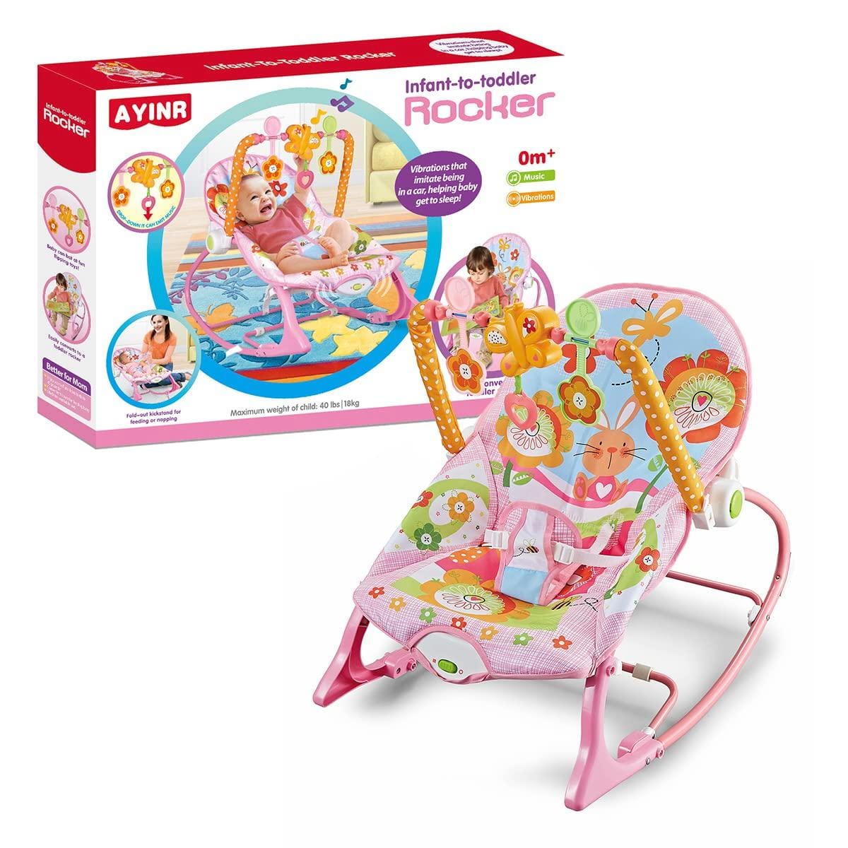 SILLA ROCKER RABBIT ROSE